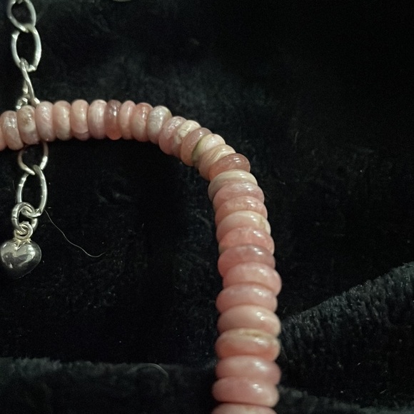Rhodochrosite bead necklace by Jay King - Picture 9 of 13